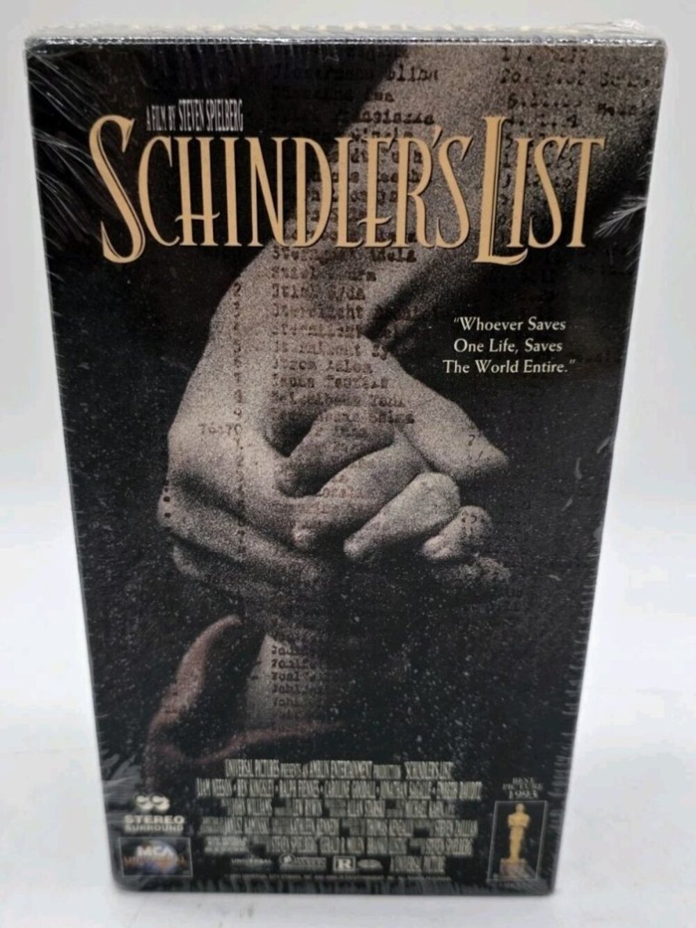 Schindlers List VHS Cassette Tapes Movie New Sealed Liam Neeson Drama Holocaust